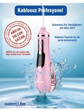 WaterPulse WP-V500-P Water Flosser Taşınabilir, Şarjlı, Masajlı, Diş/Protez Bakım ve Ağız Duşu Pembe - 3