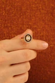 Baget Yeni Tarz Oval Altın Yüzük - 5