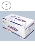 Amet Maske 3 Katlı Telli 50'li - 1