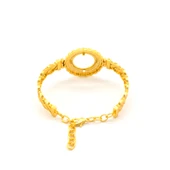 Çeyrek Altın Çerçeve Bileklik Çelik Altın Kaplama Örgü Model-BLZ-635 - 4