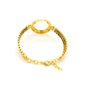 Çeyrek Altın Çerçeve Bileklik Çelik Altın Kaplama Arpa Model-BLZ-646 - 4