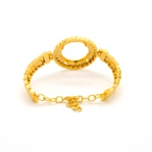 Yarım Altın Çerçeve Bileklik Çelik Altın Kaplama BLZ-629 - 4