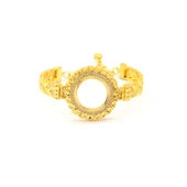 Çeyrek Altın Çerçeve Bileklik Çelik Altın Kaplama BLZ-634 - 1