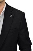 Erkek Siyah Tek Spor Ceket BGL-ST04466 thumbnail 6