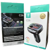 RGB Renkli Araba FM MP3 Çalar Kablosuz Bluetooth 5.0 C26 - 1