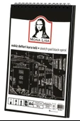 Telli Eskiz Defteri Siyah A4 1 Adet Spiralli Siyah Eskiz Defteri 150 gr 40 Yaprak Grafit Yağlı Pastel Jel Mürekkep Kalem thumbnail 2