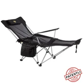 FUNKY CHAIRS Lazy 3 Plus Yatabilen Kamp Sandalyesi Siyah thumbnail 1