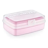BUFFER® 12 Bölmeli Çok Amaçlı Takı Toka Kutusu Dikiş Kutusu Kapaklı Organizer Kutusu Bölmeli Kutu - 1