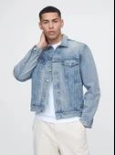 Gap V-New Denim Icon Jacket - Lıght 722737000 Icon Denim Ceket Erkek Kot Ceket - 1