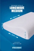 Viscoday  Visco Boyun Yastığı Boyun Destekleyici Visco Yastık Ortopedik Boyun Yastığı Ergonomik Yastık 55x37 - 3
