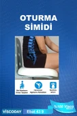 viscoday  Visco Oturma Simidi Ortopedik, Yastık Konforlu Ve Rahatlatıcı 43 X 43 X 9, D Model - 2