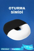 viscoday  Visco Oturma Simidi Ortopedik, Yastık Konforlu Ve Rahatlatıcı 43 X 43 X 9, D Model - 8
