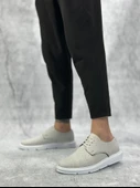 ET0003 Bağcıklı Klasik Spor Keten Beyaz Taban Casual Erkek Ayakkabı - 2