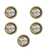 My-Ebi Altın Renkli Parti Davet Plastik Tabak - 17 Cm. - 25 Adetlik 5 Paket thumbnail 1