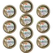 My-Ebi Altın Renkli Parti Davet Plastik Tabak - 17 Cm. - 25 Adetlik 10 Paket thumbnail 1