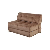 Homedius Mocca Çift Kişilik Katlanır Yatak Uzanma Koltuğu Sütlü Kahverengi - 9