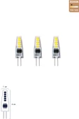 Cob LED Ampul G4 2W 3000K 3'lü ERD-266 - 1