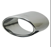 Egzoz Ucu Paslanmaz Krom Oval Universal - 5