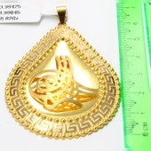 14 Ayar Versace Tuğra Kolye Ucu - 2