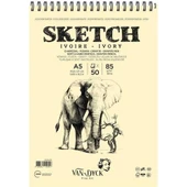 VAN DYCK ÇİZİM BLOK SKETCH A5 85 GR 50 YP SPİRALLİ - 1