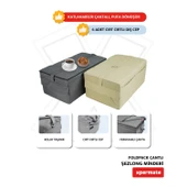 XPERMATE Katlanır Şezlong Minderi Fermuarlı Çantalı Cepli FoldPack 30x60x25cm Antrasit - 4