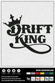 Ecce DRIFT KING STICKER 15 x 12 cm - 1
