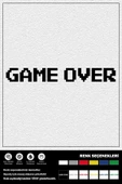 Ecce GAME OVER STICKER 30 x 4 cm thumbnail 1