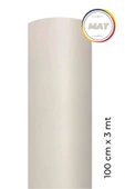 Ecce Mat Beyaz Kendinden Yapışkanlı Kaplama Folyosu 100 Cm X 3 Mt - 1