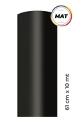 Ecce Mat Siyah Kendinden Yapışkanlı Kaplama Folyosu 61 Cm X 10 Mt thumbnail 1