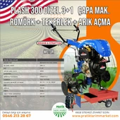 Flash 300 ÇApa Makinası Dizel + Romörk + 2 Adet Tekerlek + Arık Açma thumbnail 1