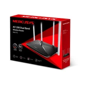 Tp-Link MERCUSYS AC12 AC1200 4 PORT 10/100 4x5dBI 300MBPS Kablosuz Router - 1