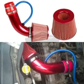 Universal Ses & Performans Arttırıcı Açık Hava Filtre Kiti Set Alüminyum Alaşımlı Krom Bigtube +6 Hp 65-75 mm Kırmızı - 10