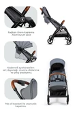 Kanz Xflop Autofold Kabin Boy Bebek Arabası Dark Grey - 7