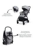 Kanz Xflop Autofold Kabin Boy Bebek Arabası Ultimate Grey - 3