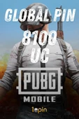 Pubg Mobile 8100 Uc Global Pin - 1