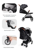 Kanz Xflip Autofold Travel Sistem Bebek Arabası Deeply Black - 4