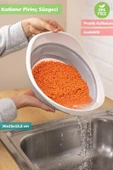 Pirinç Süzgeci Katlanır Makarna Süzgeci Silikon Mercimek Süzgeci Bpa Free - 2
