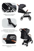 Kanz Xflip Autofold Travel Sistem Bebek Arabası Deeply Black - 7