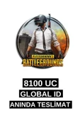 8100 UC PUBG MOBILE UC GLOBAL ID YÜKLEME - 1