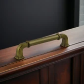 Alfa Metal Antik Sarı Kulp 160 mm-16cm Mobilya Çekmece Mutfak Dolabı Dolap Kapak Kulpları Kulb Kulpu thumbnail 7