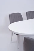 Bohem Milano Lak Panel Yemek Masa Sandalye Takımı 90x170 - 5
