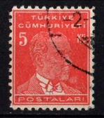 1933-1940 İkinci ATATURK Serisi 5 Kuruş (ws0727) - 1