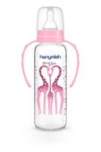 HANYMİSH KULPLU CAM BİBERON 240 ML - PEMBE - 3
