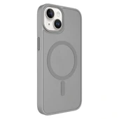 iPhone 14 Kılıf Mat Arka Yüzey Wireless Şarj Özellikli Flet M-safe Kapak thumbnail 4