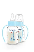 HANYMİSH KULPLU CAM BİBERON 125 ML - MAVİ - 3
