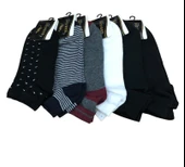 6 Lı Royam Axa Club Desenli Pamuklu Erkek Patik Çorap - 1