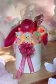 Led Işıklı Özel Kutuda Uyku Arkadaşı Bunny Peluş Tavşan ile Yeni Doğan Hediye Seti- Babyshower, Yenidoğan Hediyesi thumbnail 2