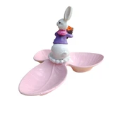 Paskalya Tavşan Tabaklı Sunum,Çerezlik - Kahvaltı - Kahve - Meyve Sunum Tabağı - 3