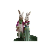 Paskalya Tavşan Tabaklı Sunum,Çerezlik - Kahvaltı - Kahve - Meyve Sunum Tabağı - 5