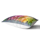 Sonbahar Yaprakları Desenli Dijital Baskılı Dikdörtgen Kırlent Kılıfı 45x65 Cm - 2
